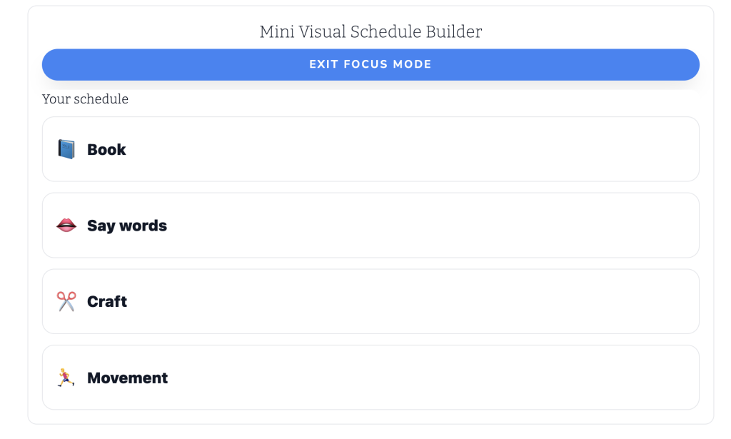 The Best Free Visual Schedule for Speech Therapy - The Pedi Speechie